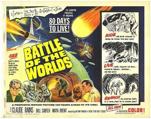 Battle Of The Worlds Movie Poster canvas print