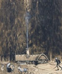 Bauer John Och Ibland Kom Dag Hem Med En Hare 1907 canvas print