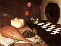 Baugin Still-life With Chessboard The Five Senses canvas print