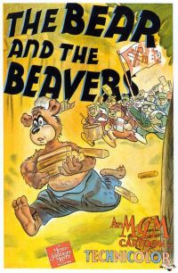 Bear And The Beavers 1942 Movie Poster canvas print