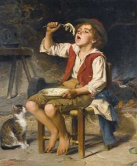بيتشي لويجي لوحة زيتية شهية صحية عام 1864