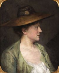 صورة بيك جوليا لامرأة مطبوعة على قماش