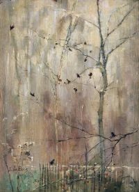 بيك جوليا شجرة الشتاء مع الطيور