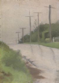 Beckett Clarice Beach Road After The Rain canvas print