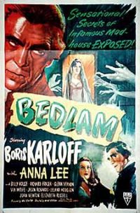 Stampa su tela del poster del film Bedlam