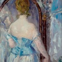 Before The Mirror By Manet