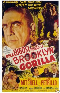 Stampa su tela Bela Lugosi Meets A Brooklyn Gorilla 1951 Movie Poster