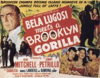 Stampa su tela Bela Lugosi Meets A Brooklyn Gorilla Movie Poster