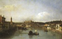 Belloto Bernardo A View Of Verona canvas print