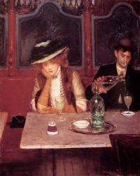 Beraud Jean Absinthe Drinkers 1908 canvas print