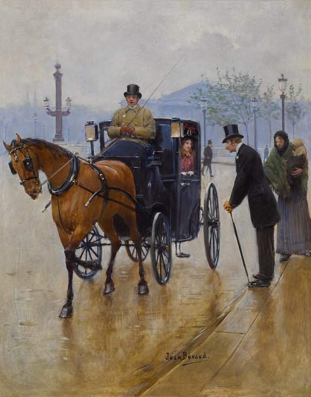 Beraud Jean Fiacre Place De La Concorde canvas print