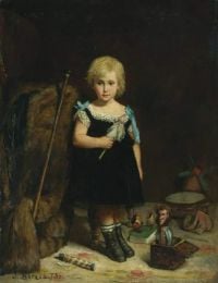 알프레드 오귀스트 프레데릭 빅토르 라바트 드 랑베르의 베로 장 초상화 1873