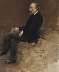 Beraud Jean Portrait von Hippolyte Taine 1889 Leinwanddruck