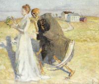 Bergh Richard Death And The Girl 1888 canvas print