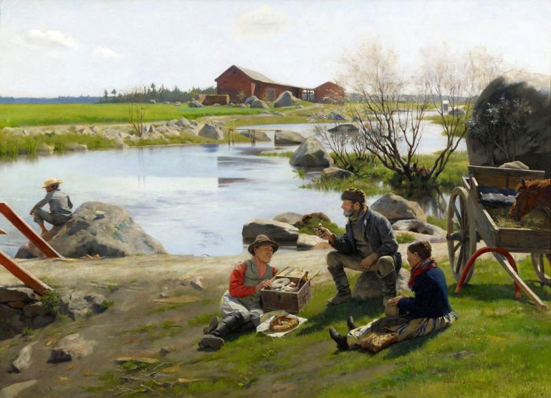 Berndtson Gunnar A Rest On The Way To The Fair canvas print