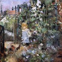 Berthe Morisot Niño en el jardín de rosas - 1881