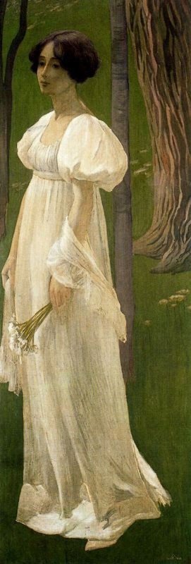 Bieler Ernest Lady In White canvas print