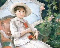 Bieler Ernest 초상화 De Nathalie Bieler Soeur De L Artiste 1885
