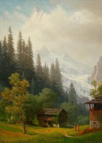 Bierstadt Albert Alpine Scene