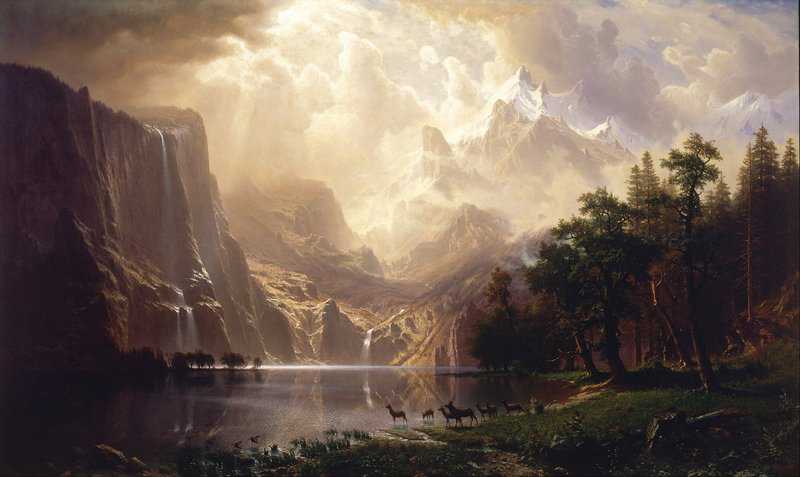 Bierstadt Albert Among The Sierra Nevada California 1868 canvas print