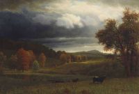 Bierstadt Albert Autumn Landscape The Catskills
