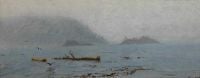 لوحة بيرشتات ألبرت ذات المناظر الطبيعية الساحلية
