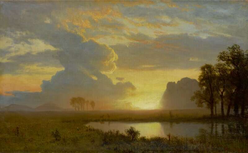 Bierstadt Albert Estes Park Colorado 1867 canvas print