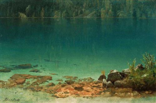 Bierstadt Albert Lake Scene canvas print