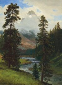 Bierstadt Albert Lander S Peak canvas print