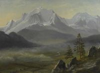 Bierstadt Albert Mont Blanc canvas print