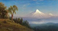 Bierstadt Albert Mount St. Helens Columbia River Oregon 1889 canvas print