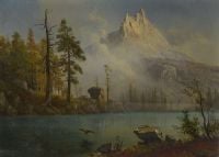 Bierstadt Albert Mountain Lake Ca. 1865