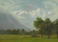 Bierstadt Albert Mountain Landcape canvas print