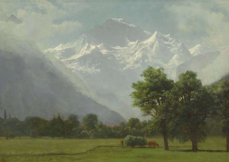 Bierstadt Albert Mountain Landscape 1 canvas print