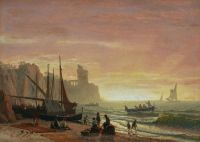 Bierstadt Albert The Fishing Fleet 1862 canvas print