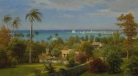 منظر ألبرت بيرشتات لناساو ، جزر الباهاما ، كاليفورنيا 1880