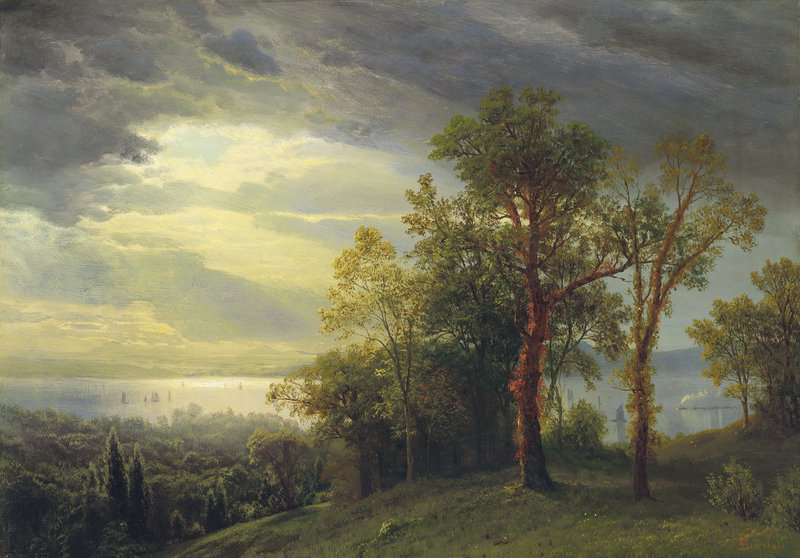 Bierstadt Albert View On The Hudson 1870 canvas print