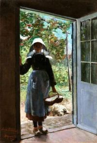 Bilinska Bohdanowicz Anna Breton Woman Standing On A Doorstep