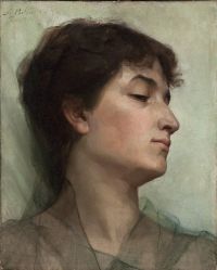 Bilinska Bohdanowicz Anna Studium Portretowe M Odej Kobiety Portret Kobiecy Studium 1884 canvas print