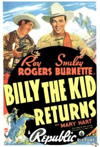 Billy The Kid Returns 1938 Movie Poster canvas print