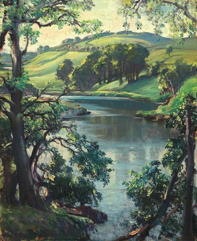 Birch Samuel John Lamorna Summer Evening The Still Pool Deveron Near Rothiemay canvas print
