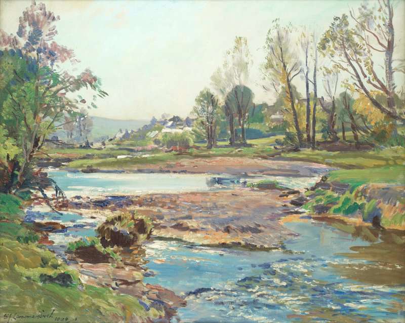Birch Samuel John Lamorna The Barle At Withy Pool Somerset 1948 canvas print