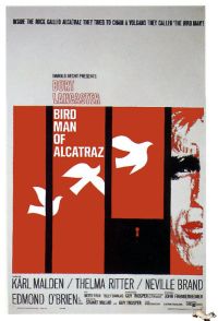 Stampa su tela Birdman Of Alcatraz 1962v2 Movie Poster