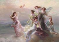 Bisson Edouard The Dance Of The Nymphs canvas print
