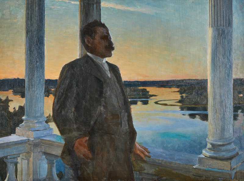 Bjorck Oscar Portratt Av Verner Von Heidenstam Ca. 1900 canvas print