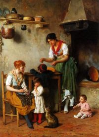 Blaas Carl Theodor Von A Helping Hand 1884 canvas print