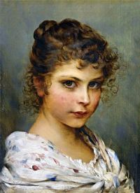 Blaas Carl Theodor Von Little Italian Girl canvas print