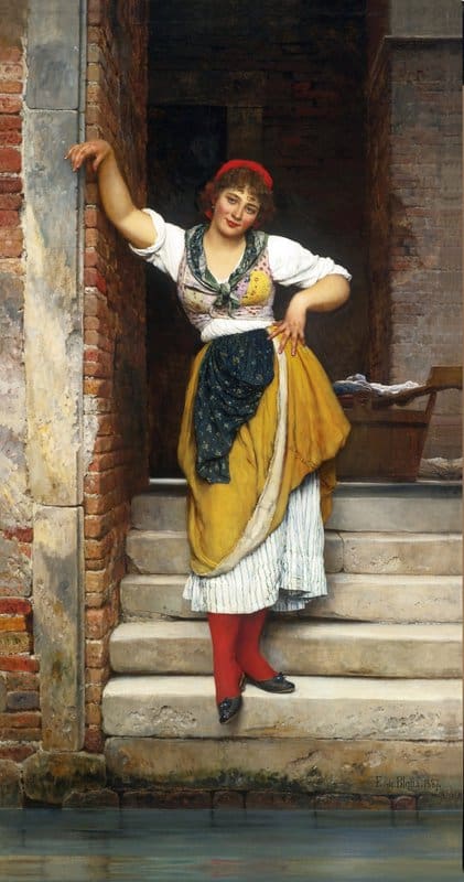 Blaas Carl Theodor Von Ninetta 1887 canvas print