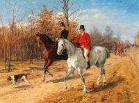 Blaas Carl Theodor Von Parforce Hunting canvas print