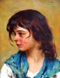 Blaas Carl Theodor Von Portrait Of A Girl 2 canvas print